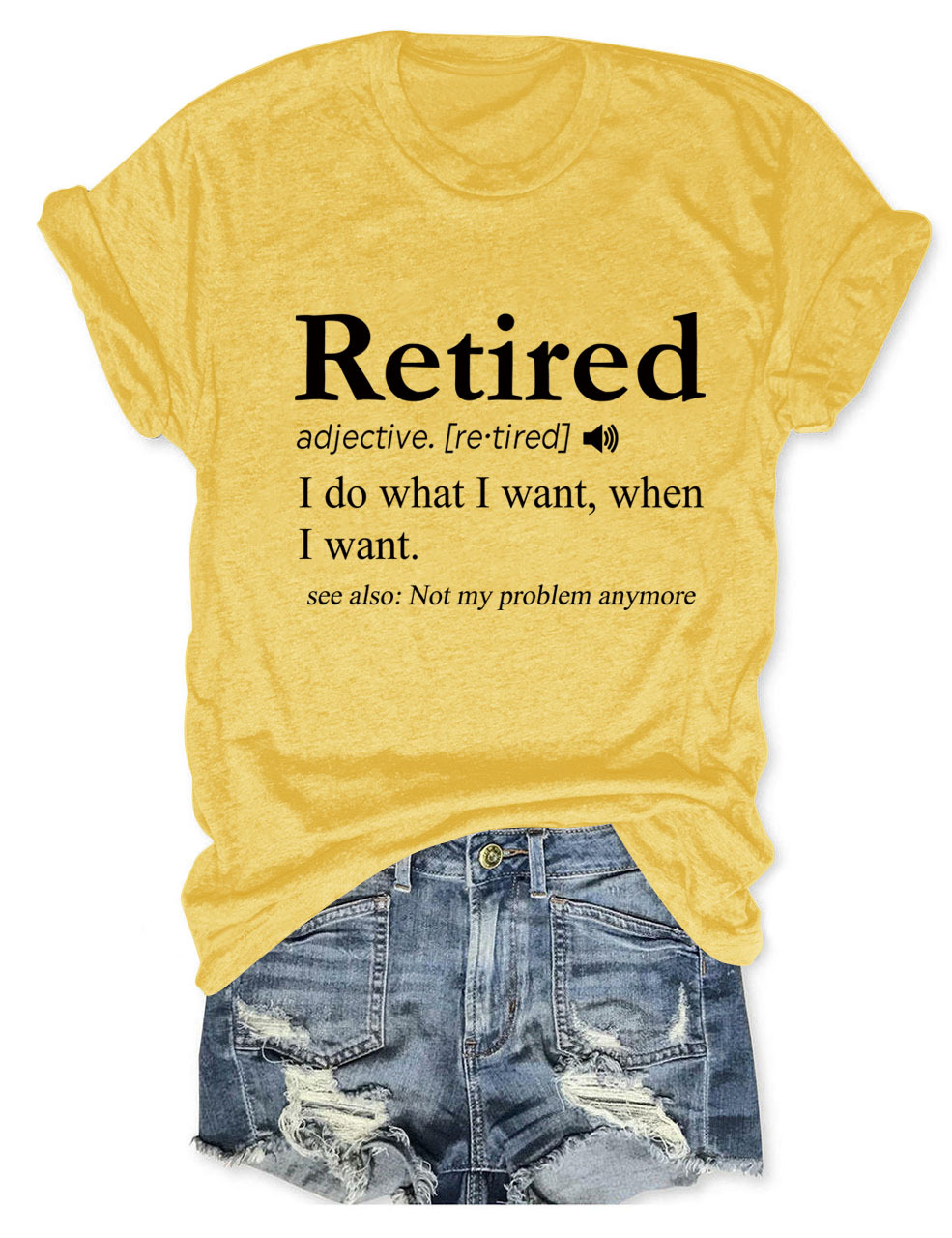 Ladies' Oversized Geometric V Collar T-Shirt