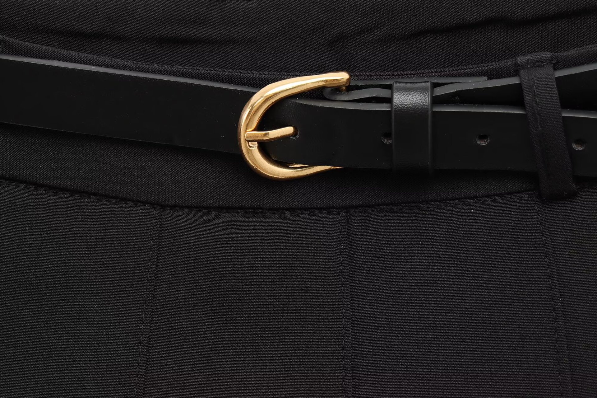 Women's Wide Pleated High Waist Casual Trousers with Belt