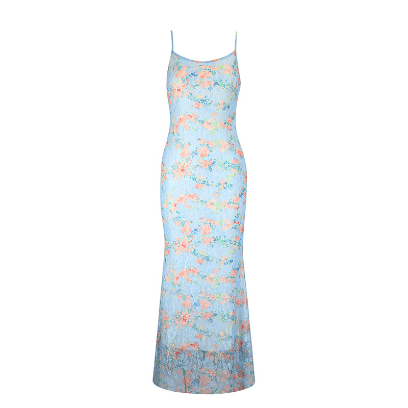 One-Shoulder Sleeveless Fitted Maxi Dress