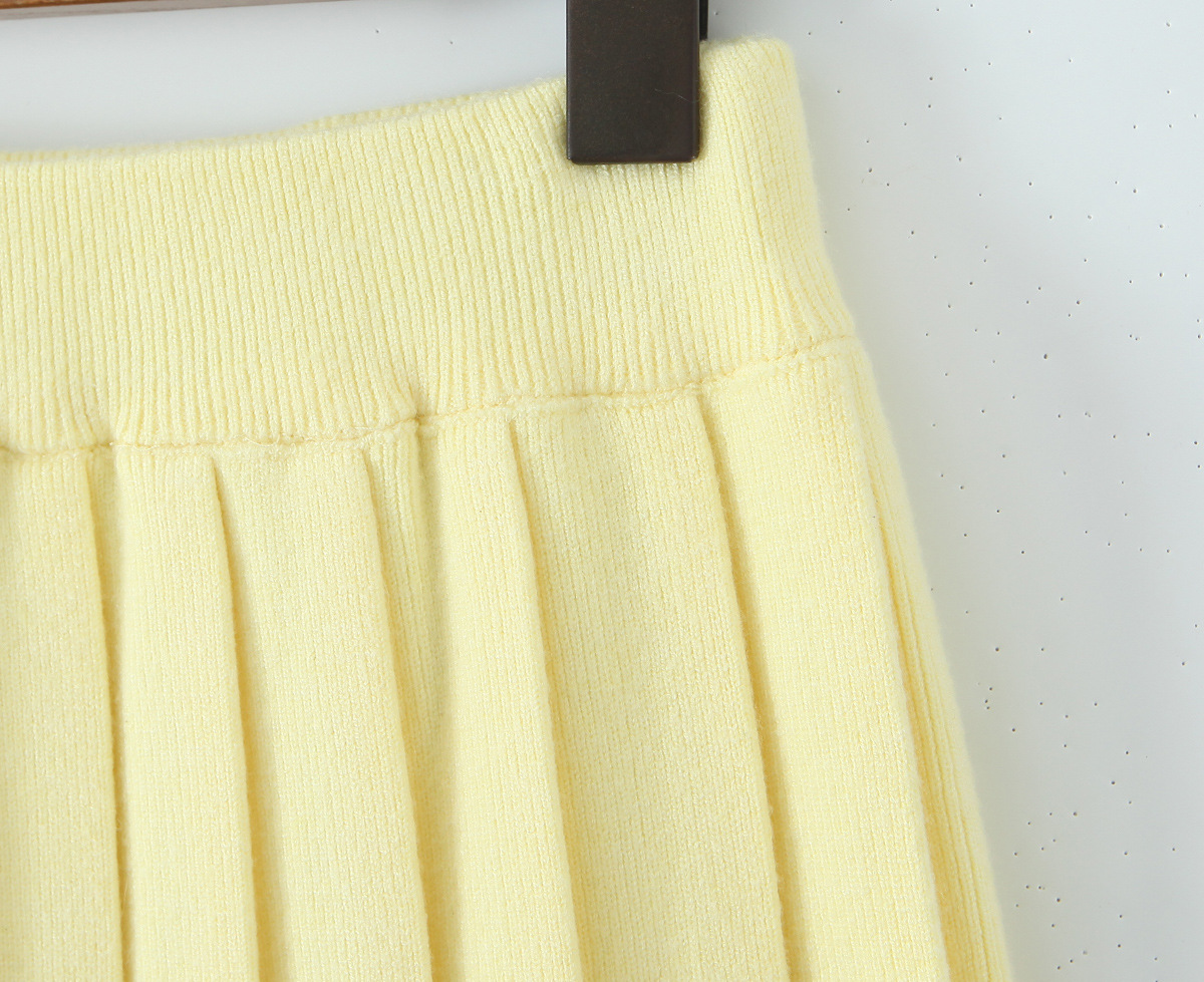 Accordion Knit Skirt