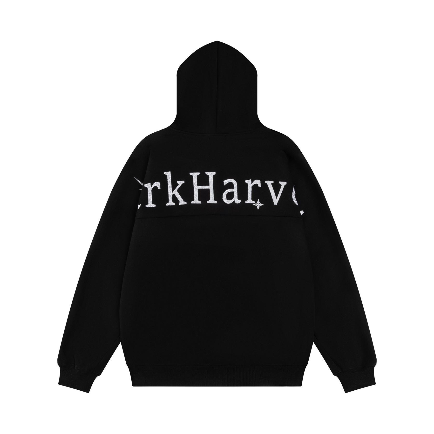Oxygen Cotton Milk Silk Alphabet Print Hoodie