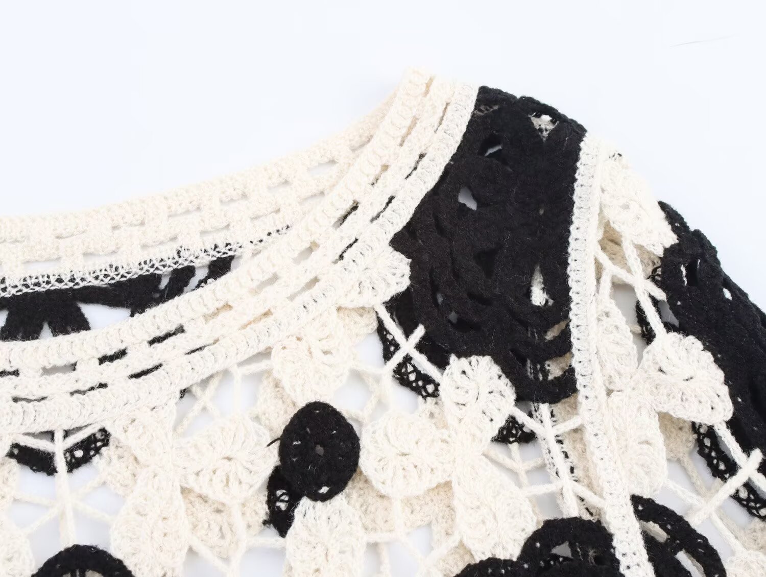 Polyester Long Bell Crew Sweater
