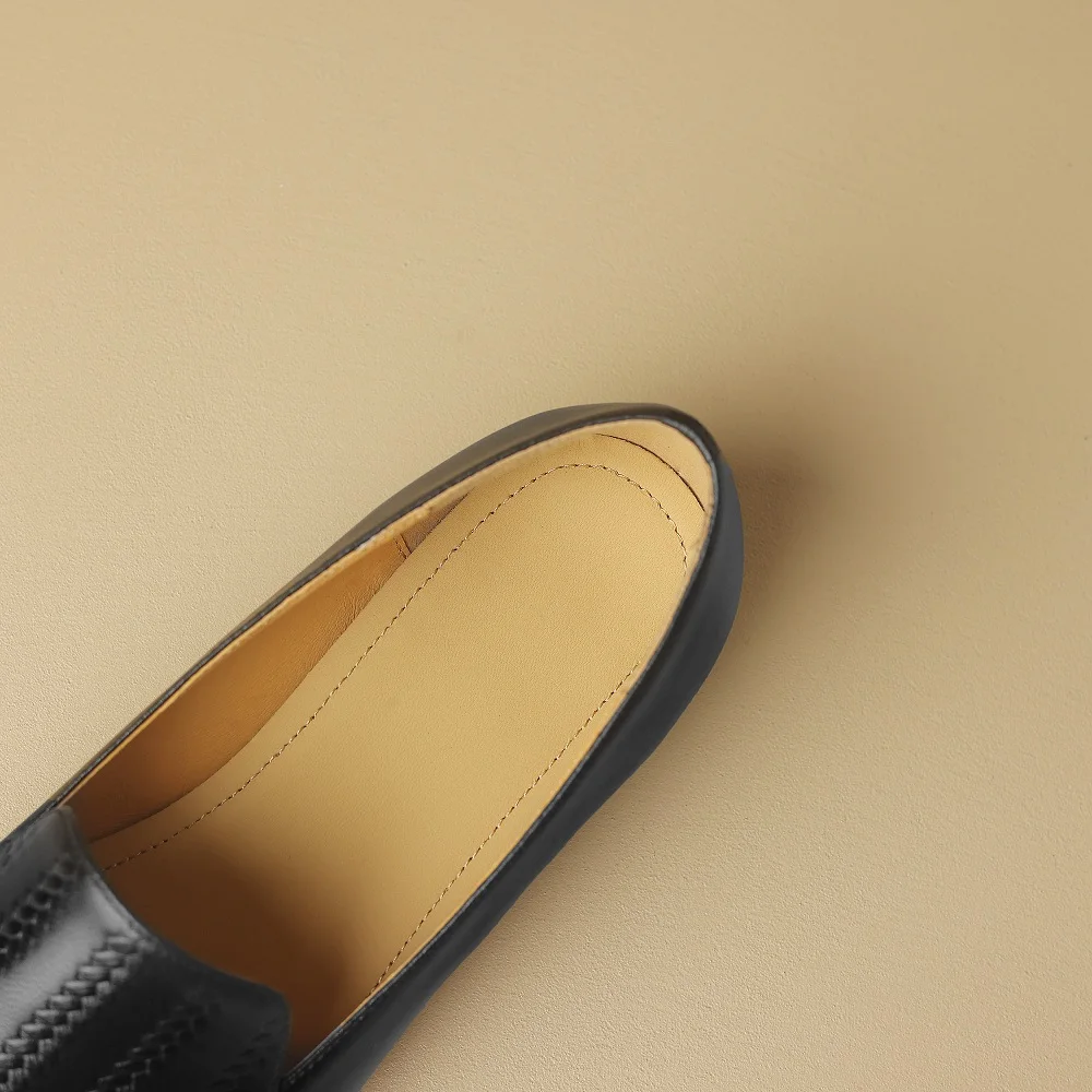Premium Sheepskin Kitten Almond Pumps