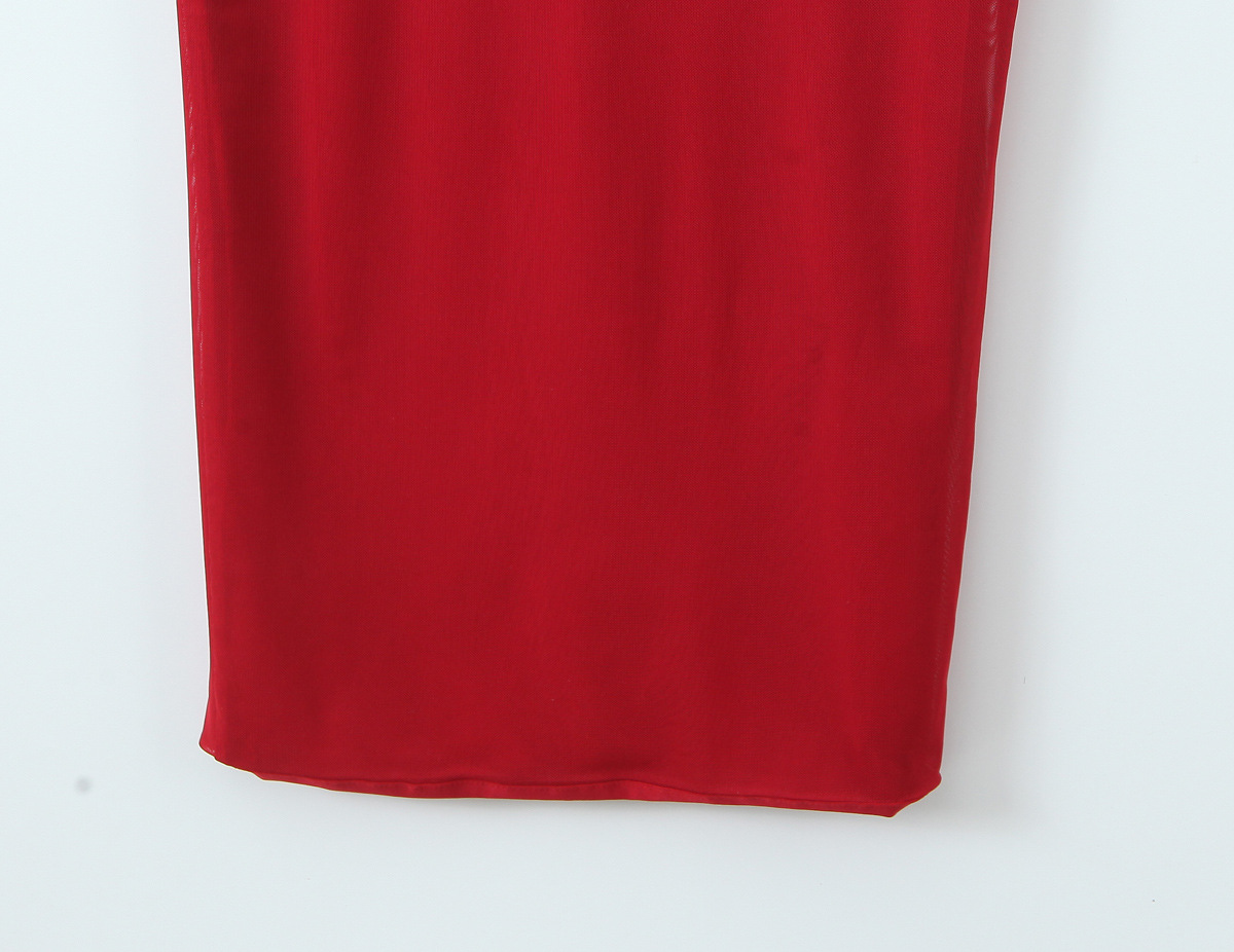 Slim fit long camisole dress