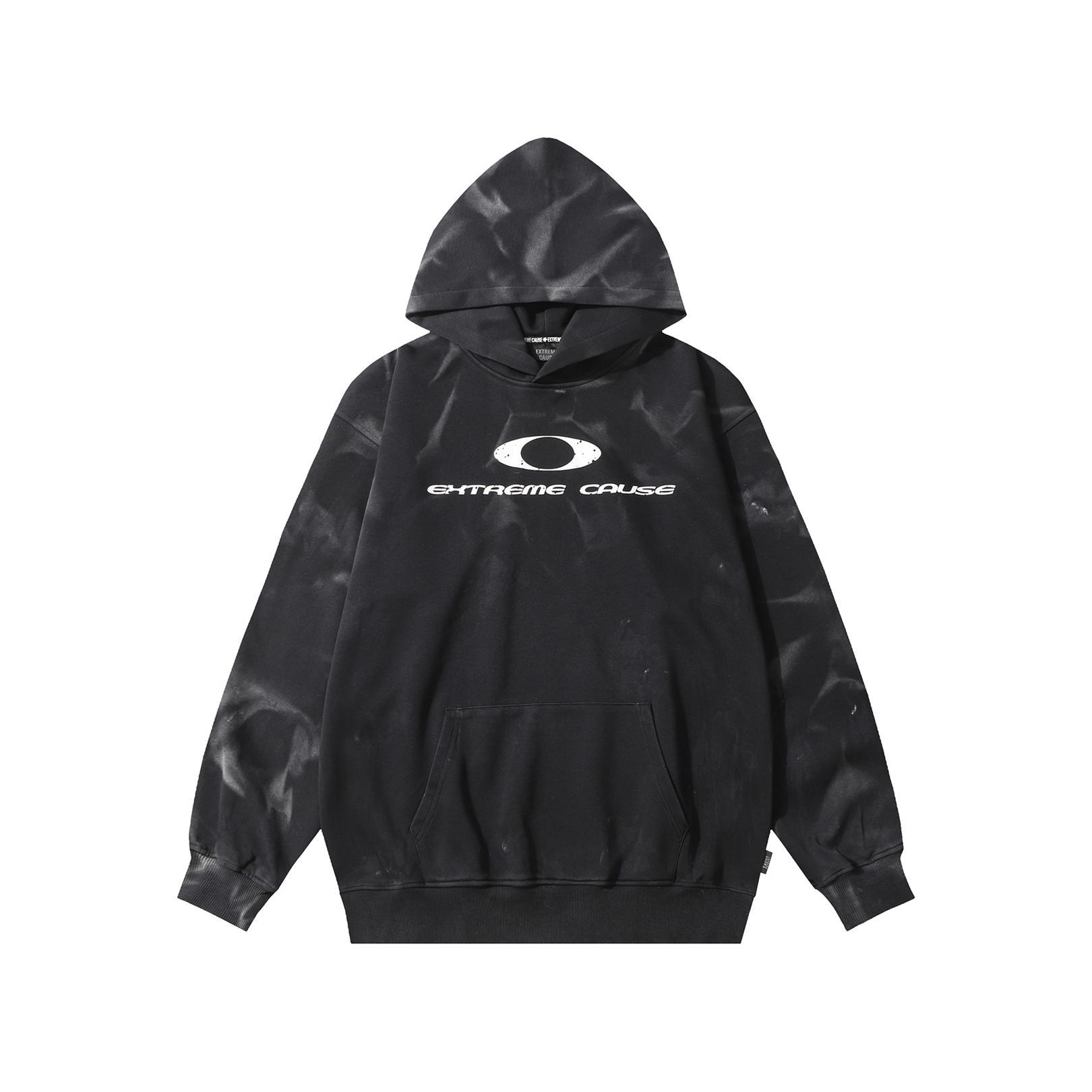 Urban Psychedelic Cotton Blend Long Sleeve Hoodie