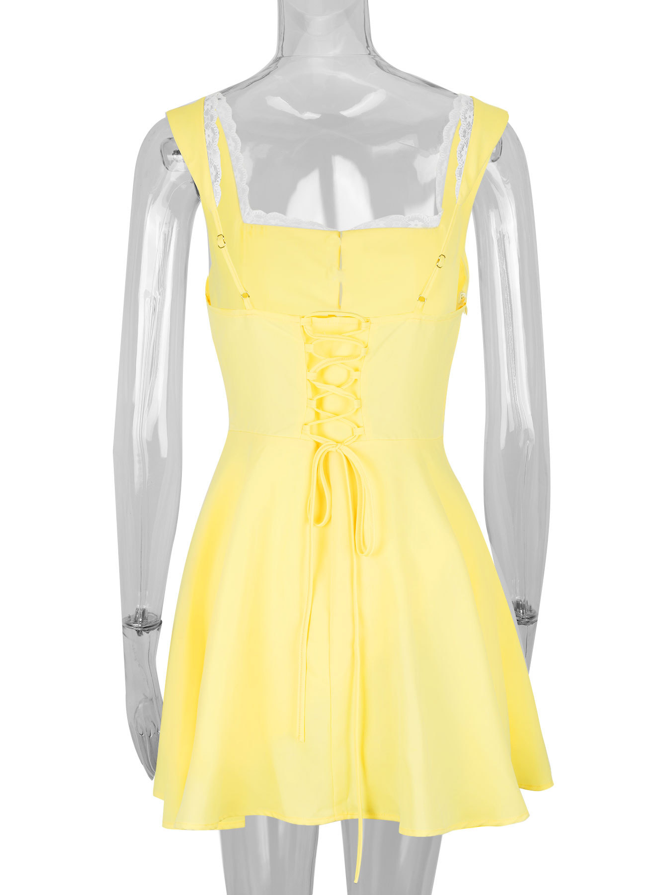 Bold Embroidered Sleeveless Front Closure Dress