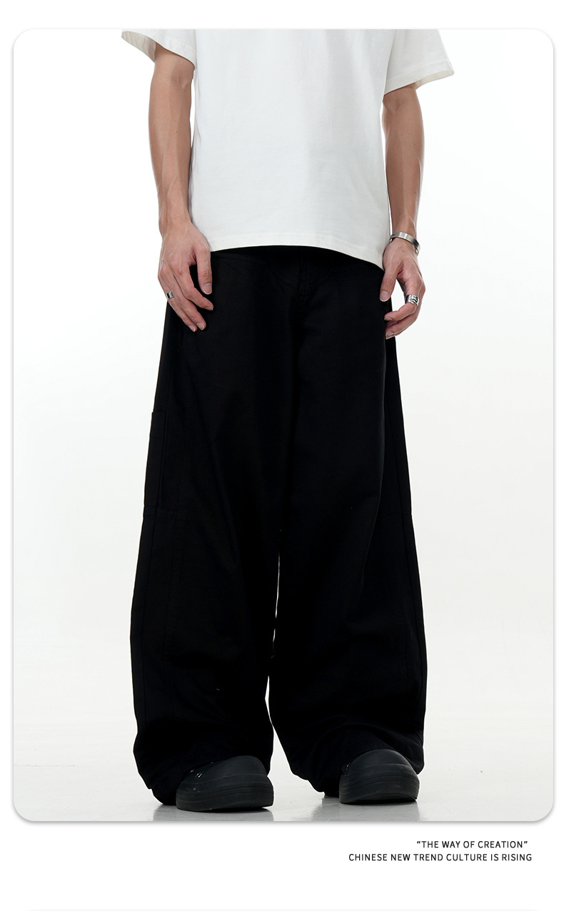 Straight Casual Pants for Men and Women, Simple Cleanfit 3D Trendy Slim Fit Commuting Loose Long Pants