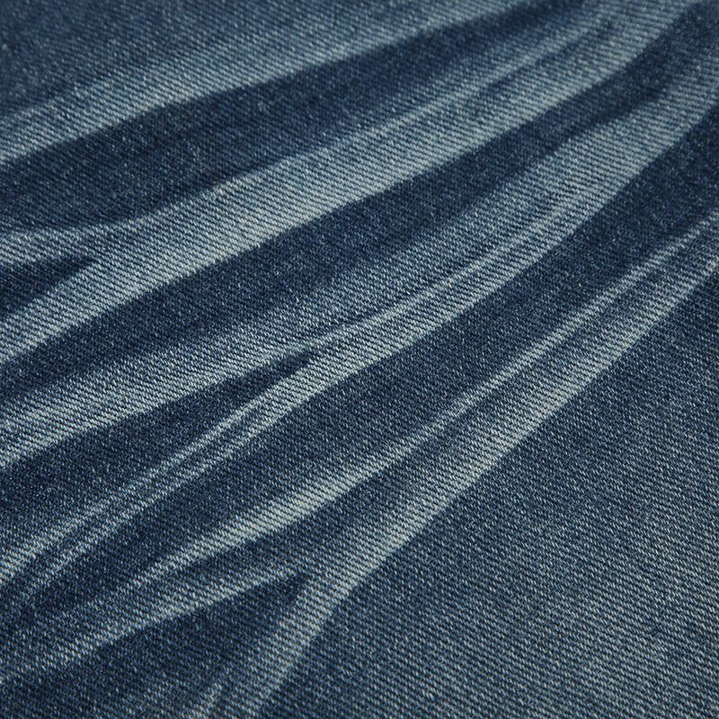 Vintage pleated washed denim jeans with loose fit and low waisted design for the street