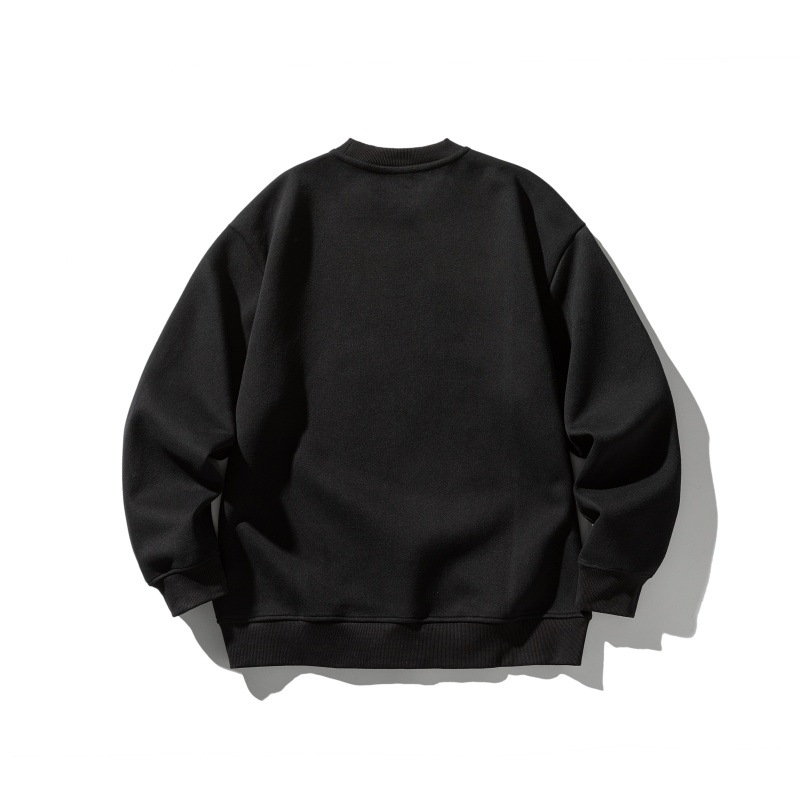 Man's Relaxed Cotton Letter Hoodie