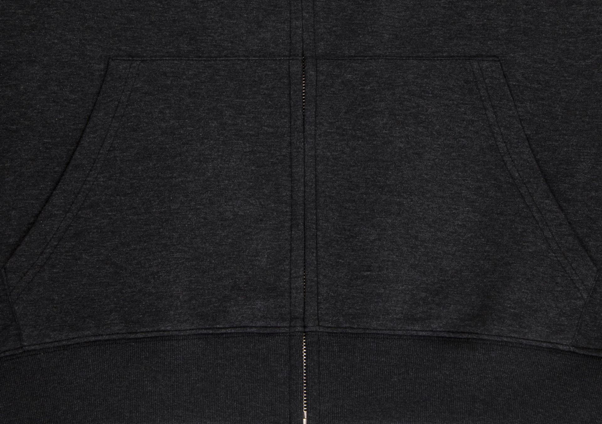 Cotton Solid Long Sleeve Hood Zip Street Sweatshirt