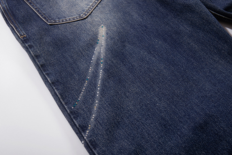 Style Butterfly Cat Whisker Laser-Printed Denim Pants with Unique Design, Wide Leg, Loose Fit, Straight Cut, Oversized Jeans