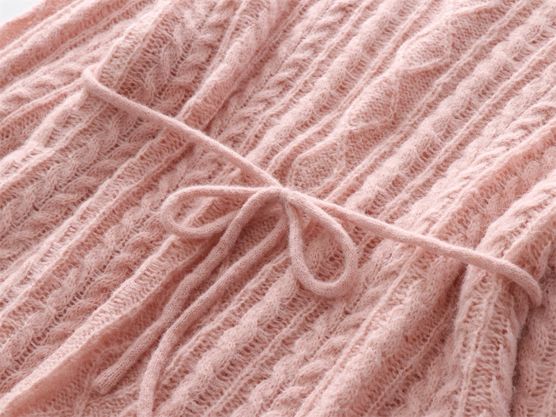Slouchy Drawstring Wool Blend Dress