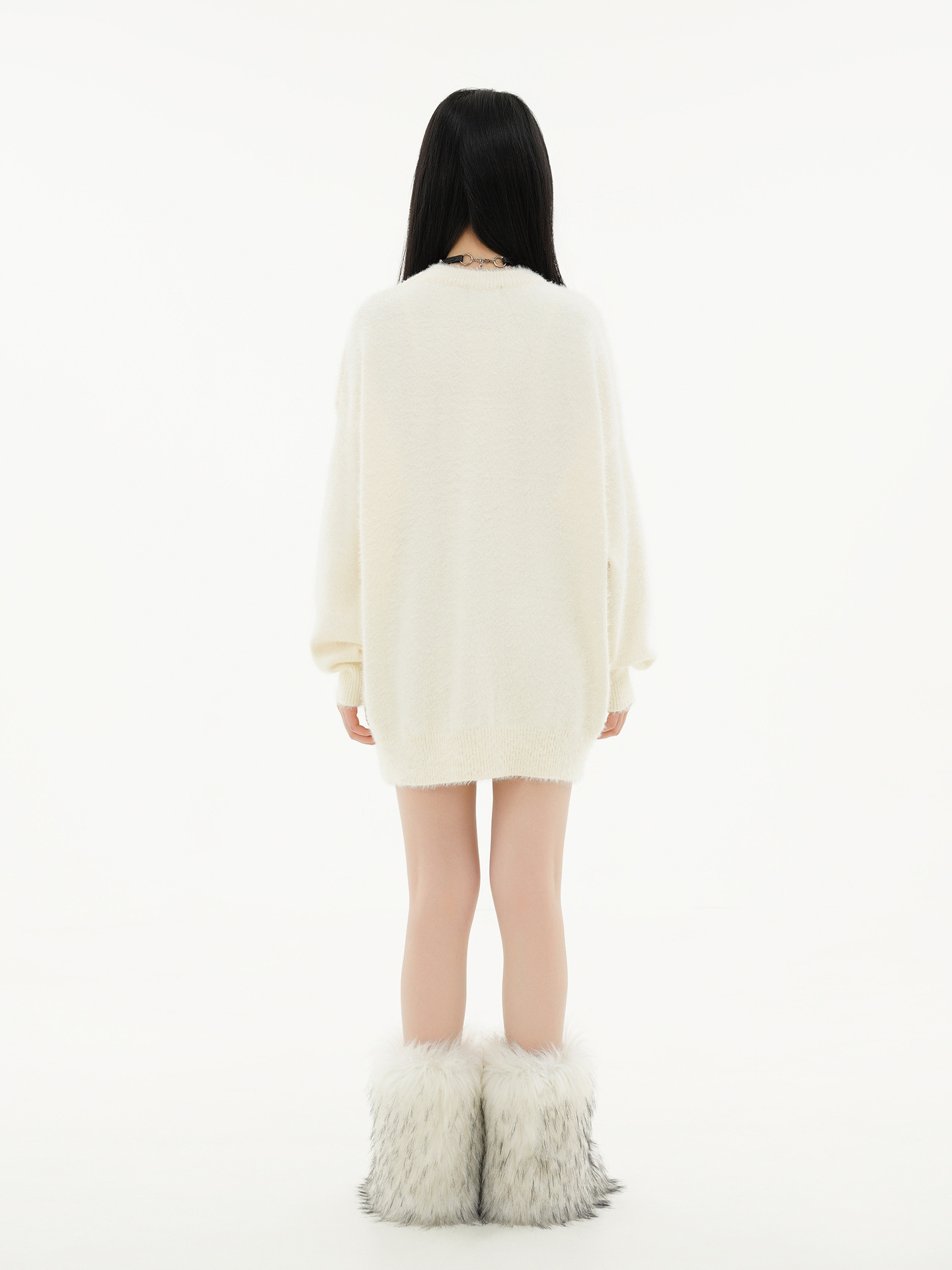 Japanese Workwear Wing Motif Crew Collar Sweater