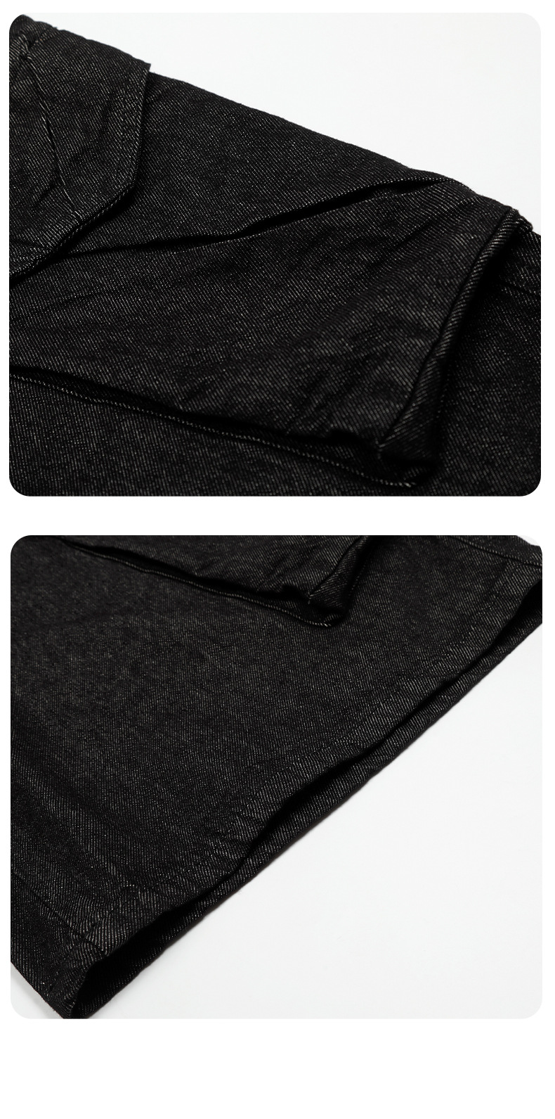 Denim Pants for Men and Women Straight Fit Casual with Multiple Pockets Loose Fit