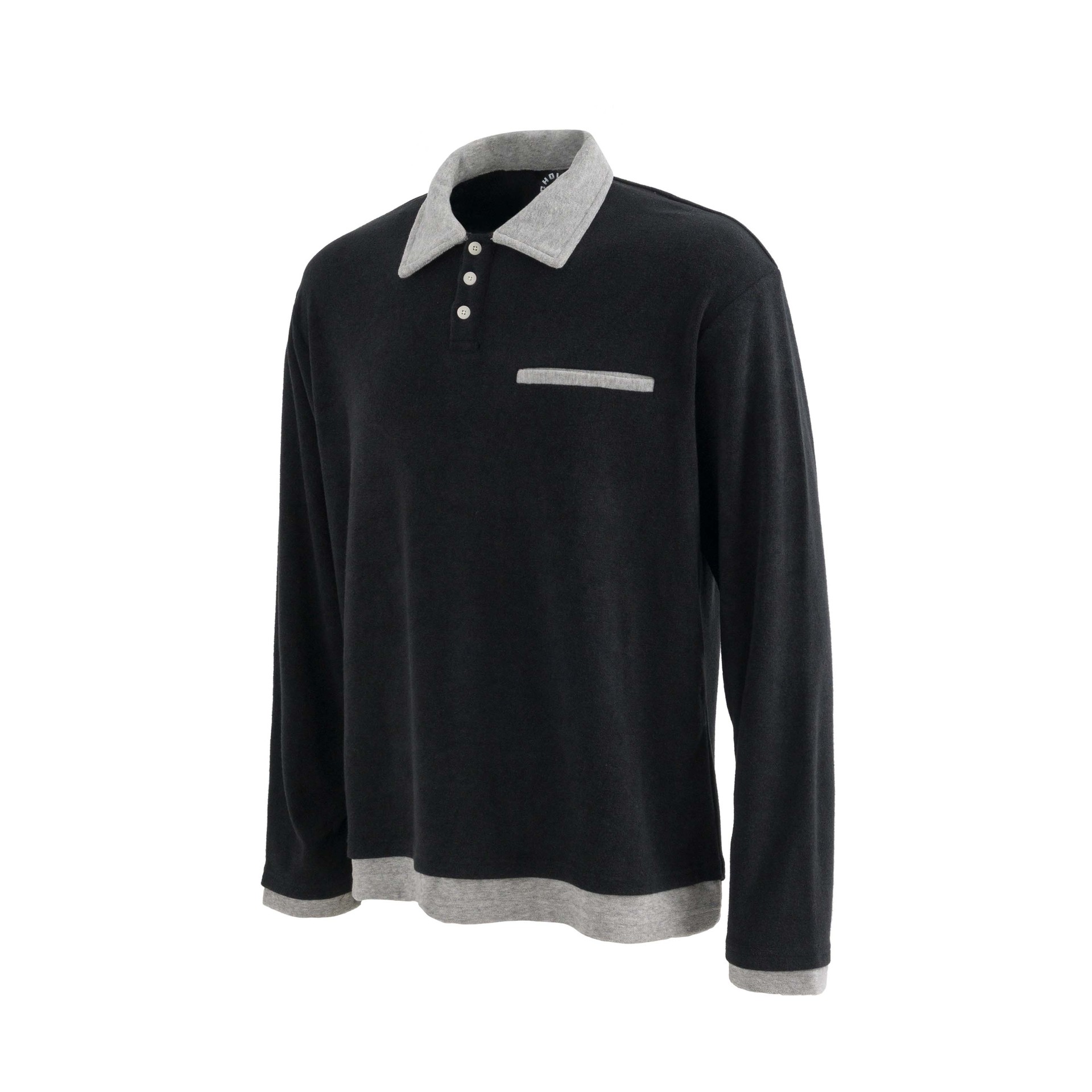 Urban Cotton Blend Panel Relaxed Polo