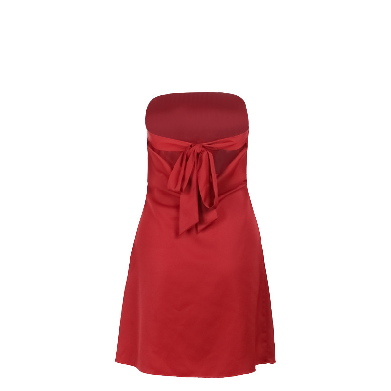 Sleeveless Polyester Spandex Tube Dress