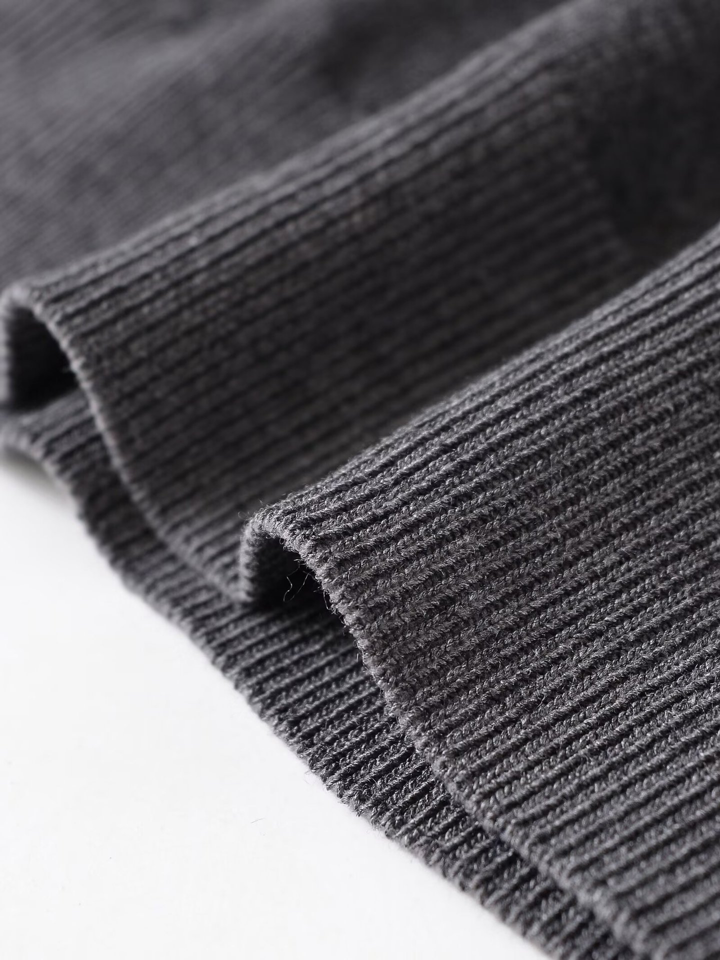 Plain Oversized Vee Neck Knitted Sweater