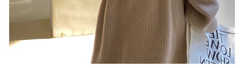 Wool Blend Oversized Collar Cardigan