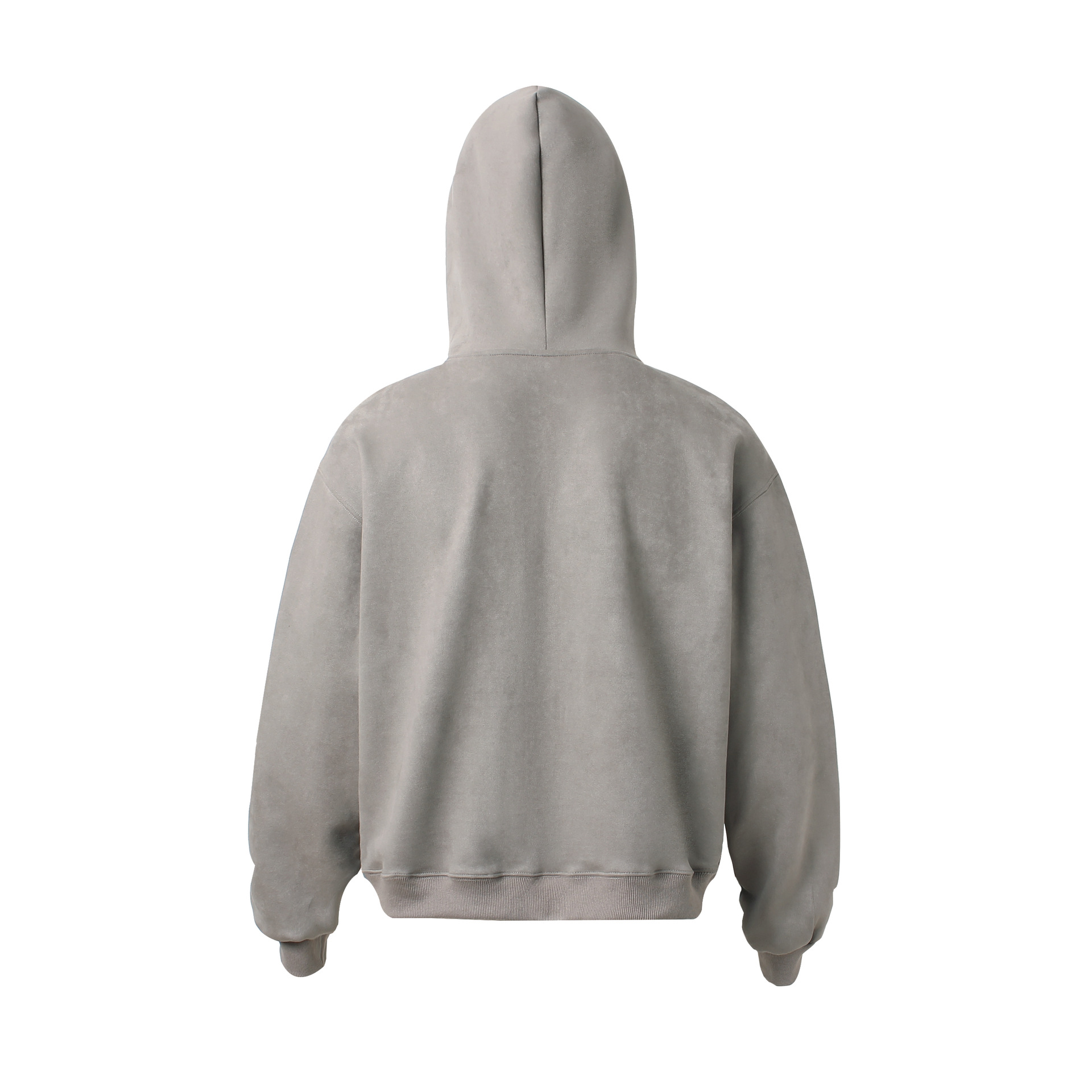 Men Boxy Retro Zip Hood Sweater