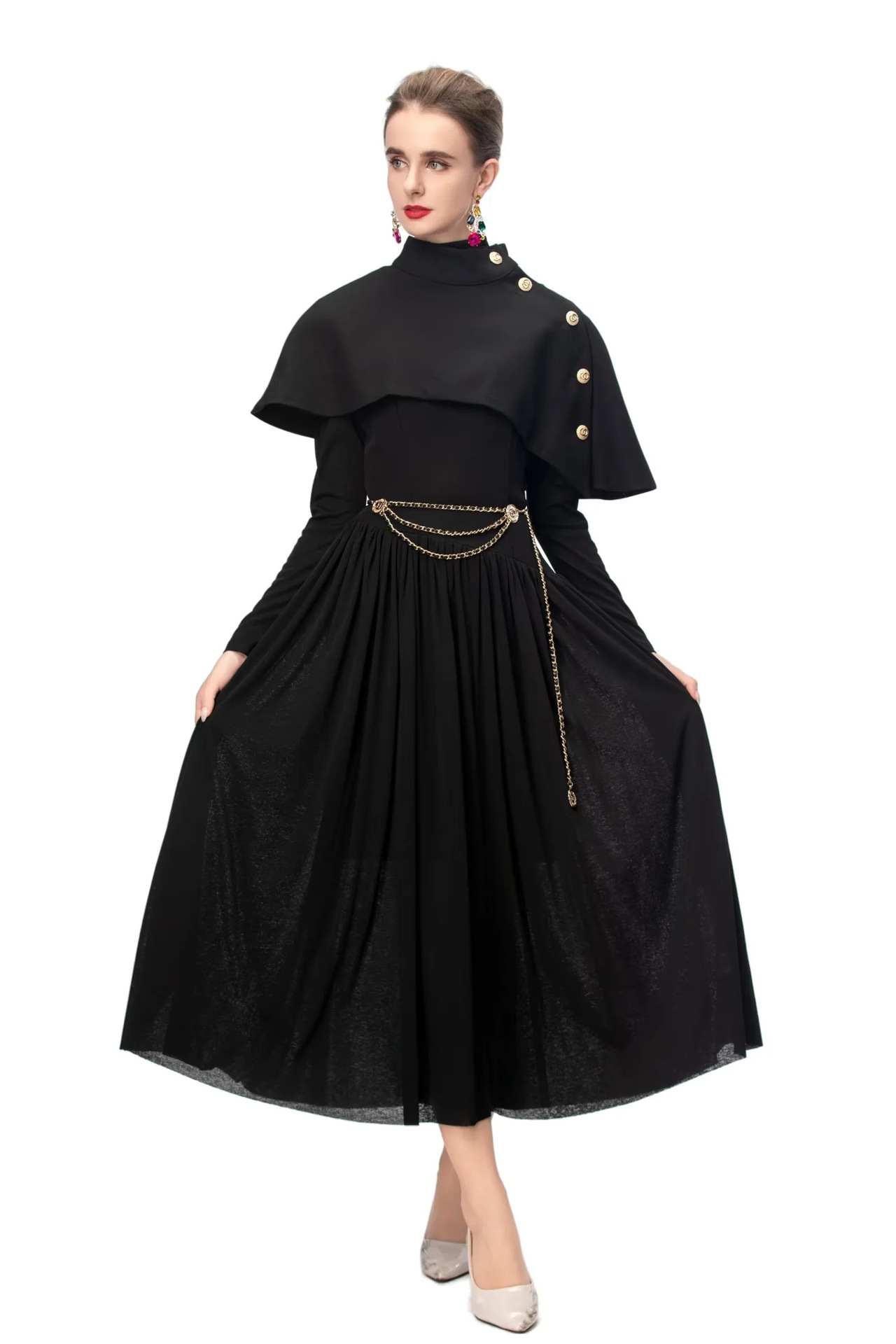 High-Rise Solid Chenille Commute Maxi Skirt
