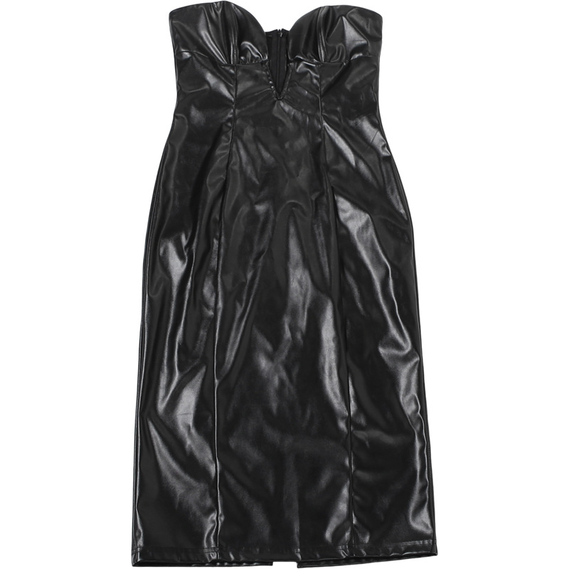 High Waist Sleeveless Pencil Midi Dress