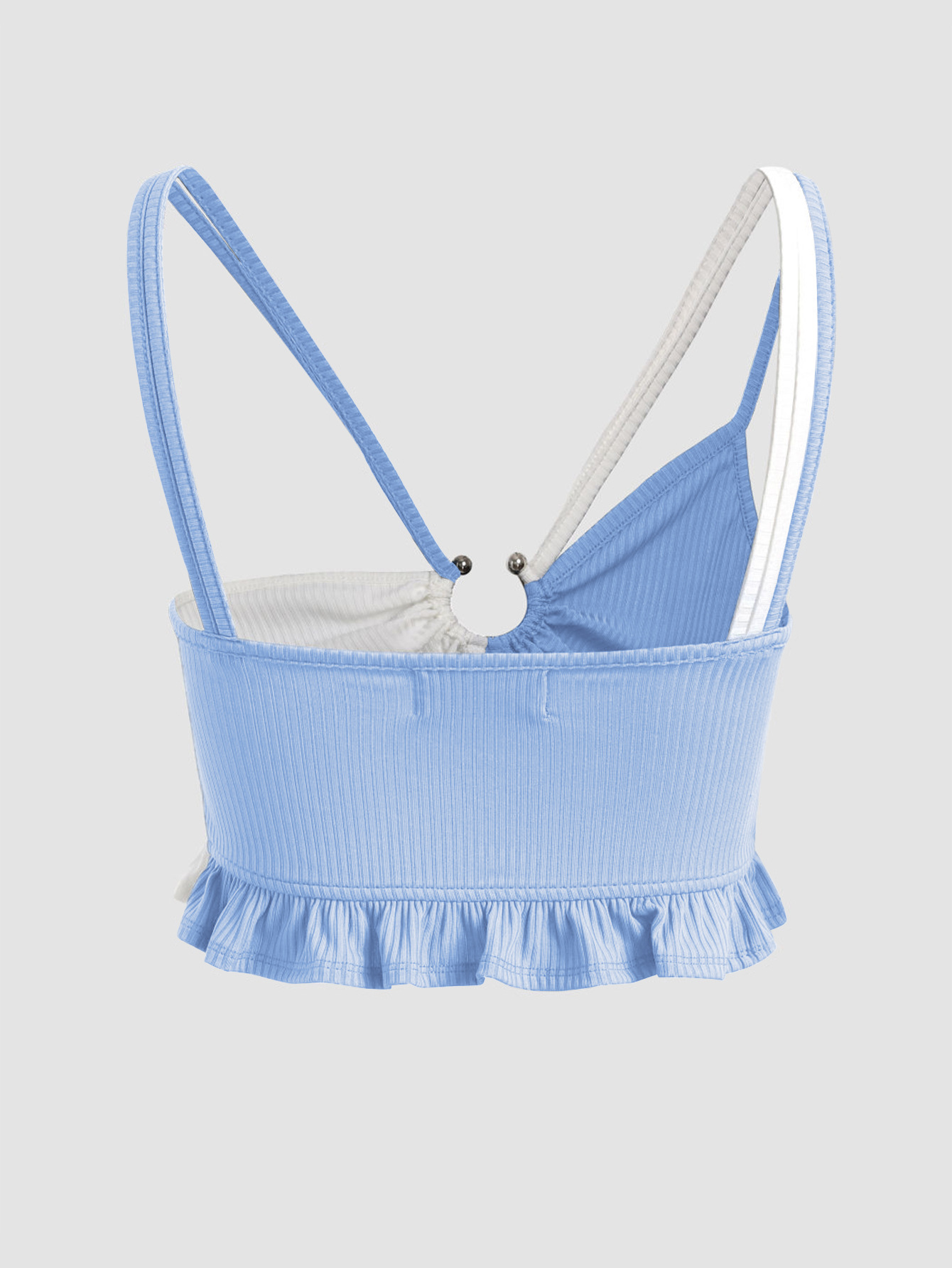 Sexy Fitted V-Neck Cropped Cami