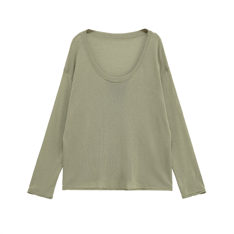 Ladies Open Front Long Sleeve Polyester Knitwear