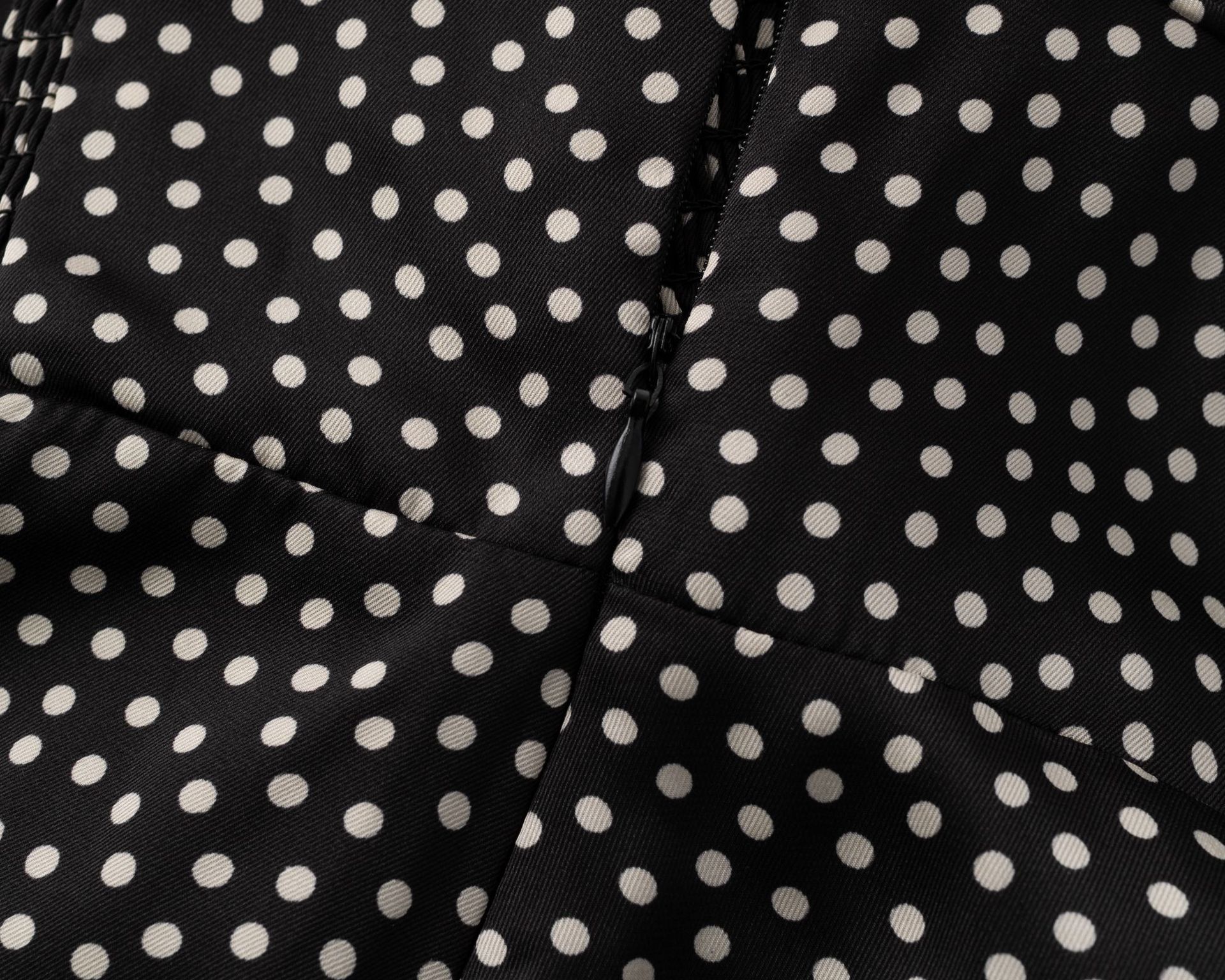 Polka Dot Print Strapless Dress