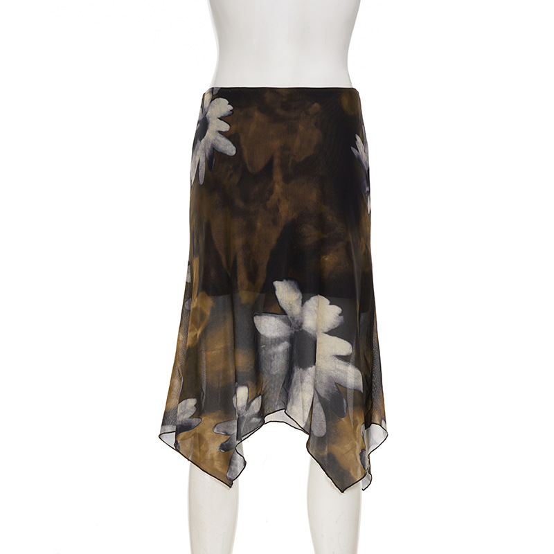Patterned Form-Fitting Female Skirt