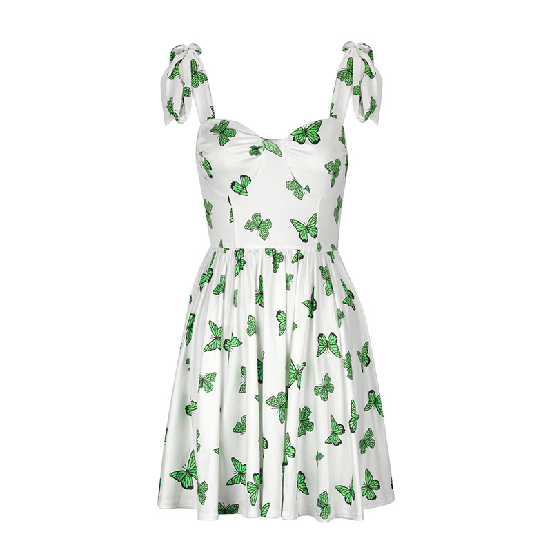 Sleeveless Tube Patterned Bodycon Dress