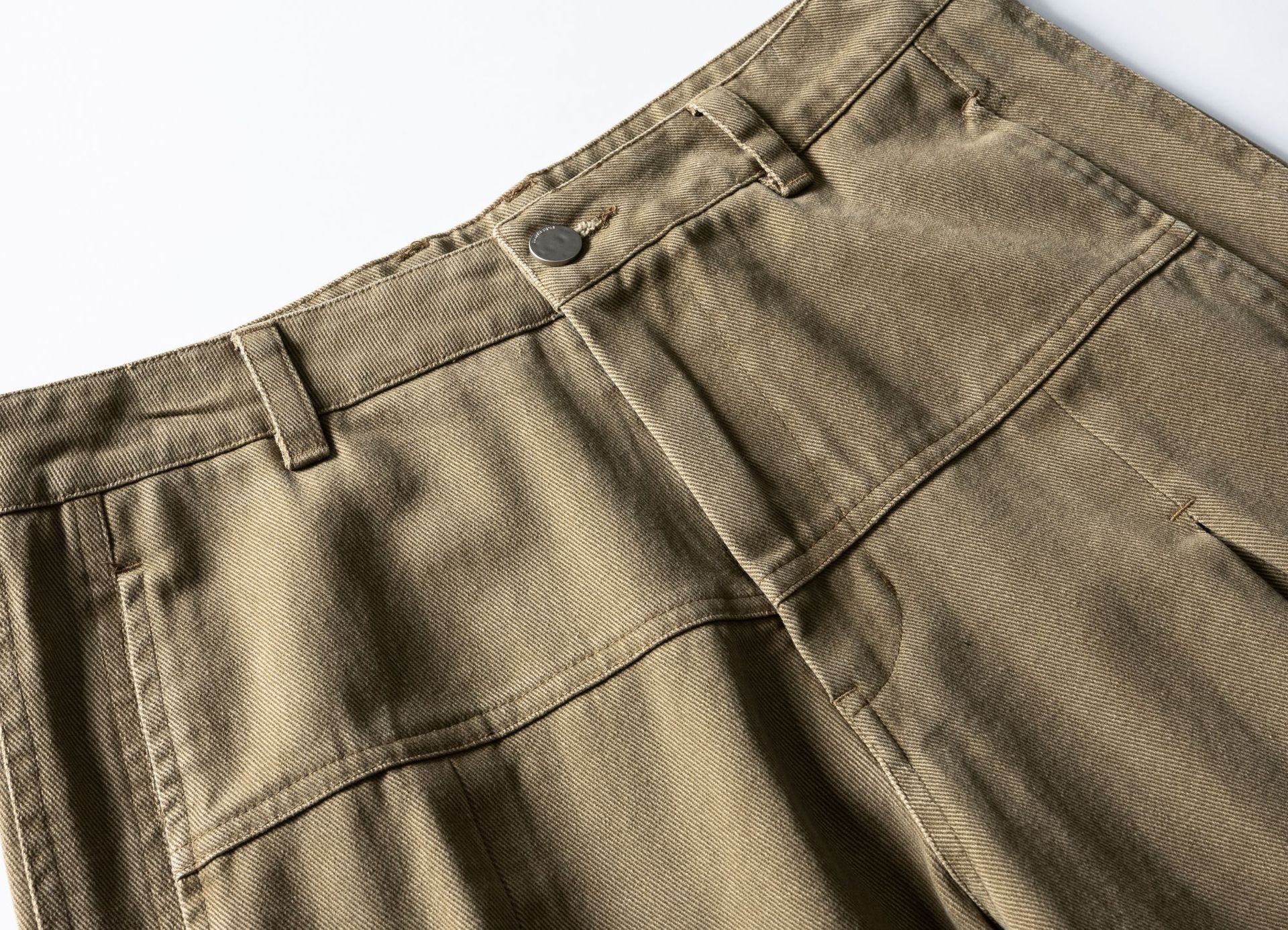 Distressed Straight Leg Cargo Pants Long Trousers