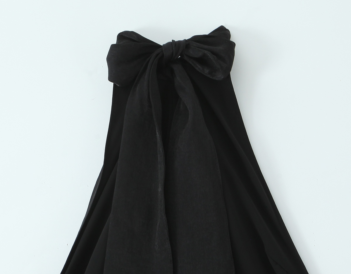 Women's Clothing Halter Neck Backless Midi Dress