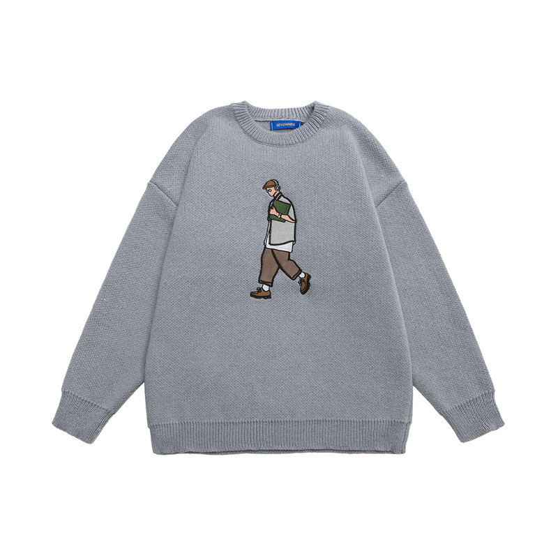 Japanese Workwear Graphic Crewneck Sweater