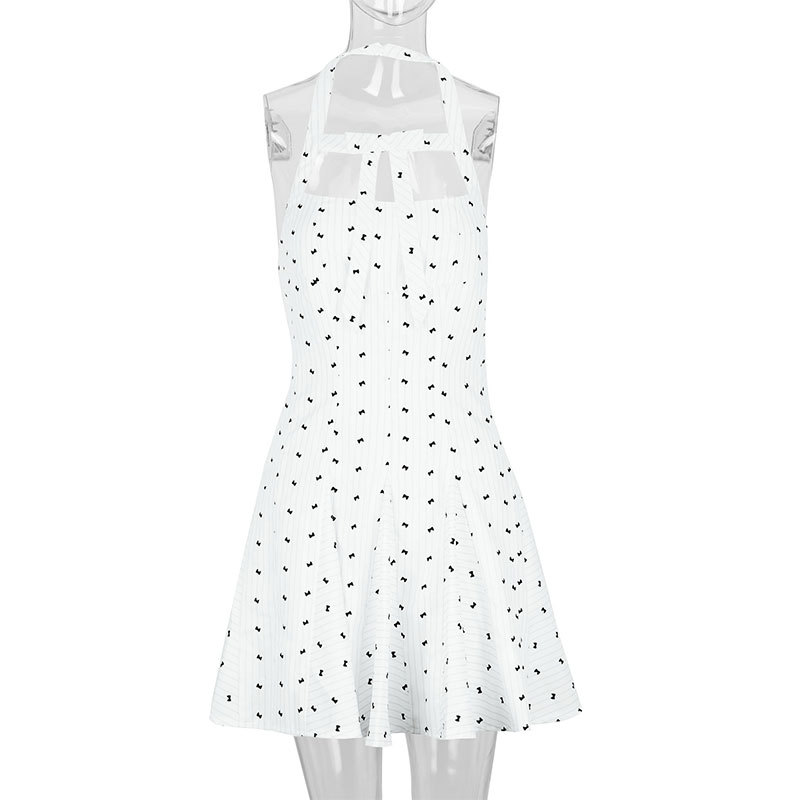 Tube Cinched Flared Mini Dress