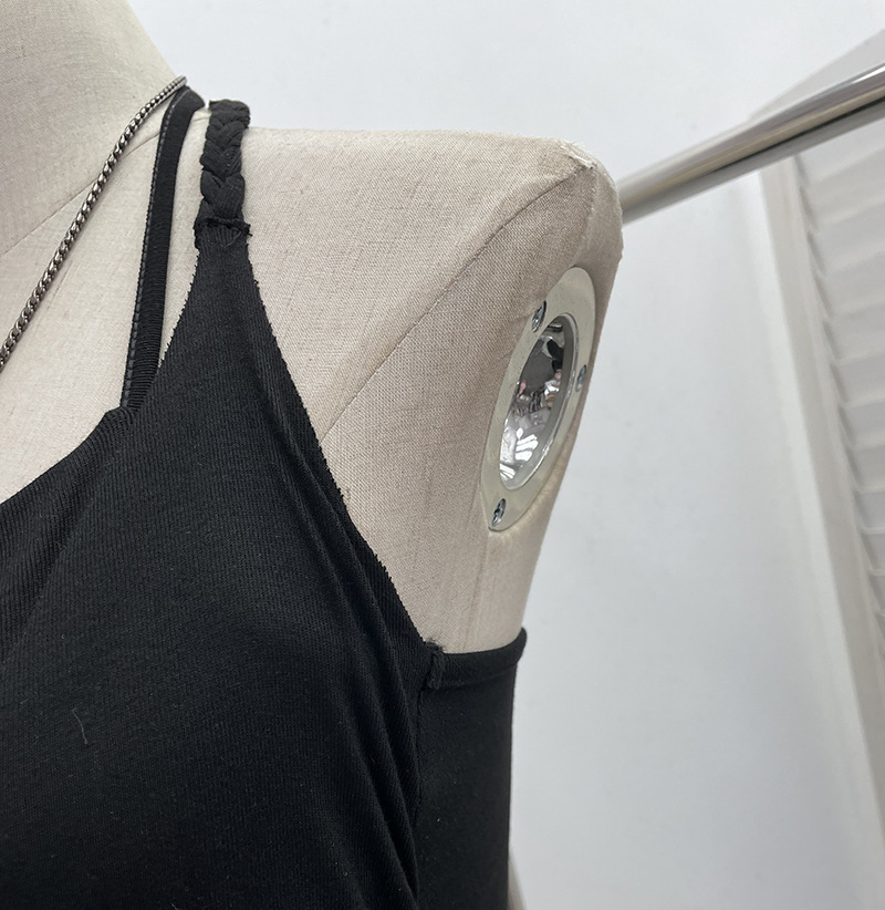 Solid Color Sexy Asymmetric Wrap Top