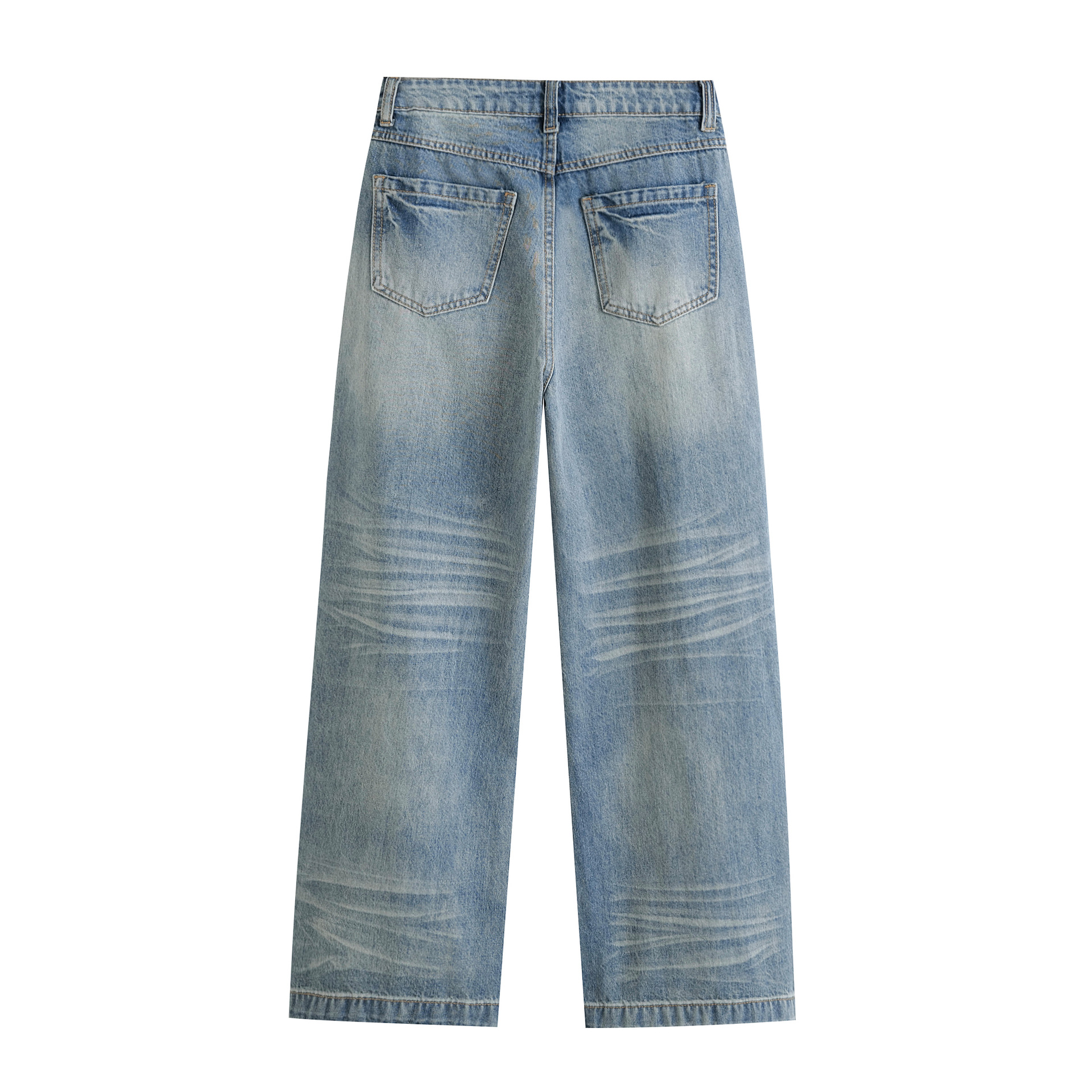 Sexy high waisted straight leg loose wide leg jeans