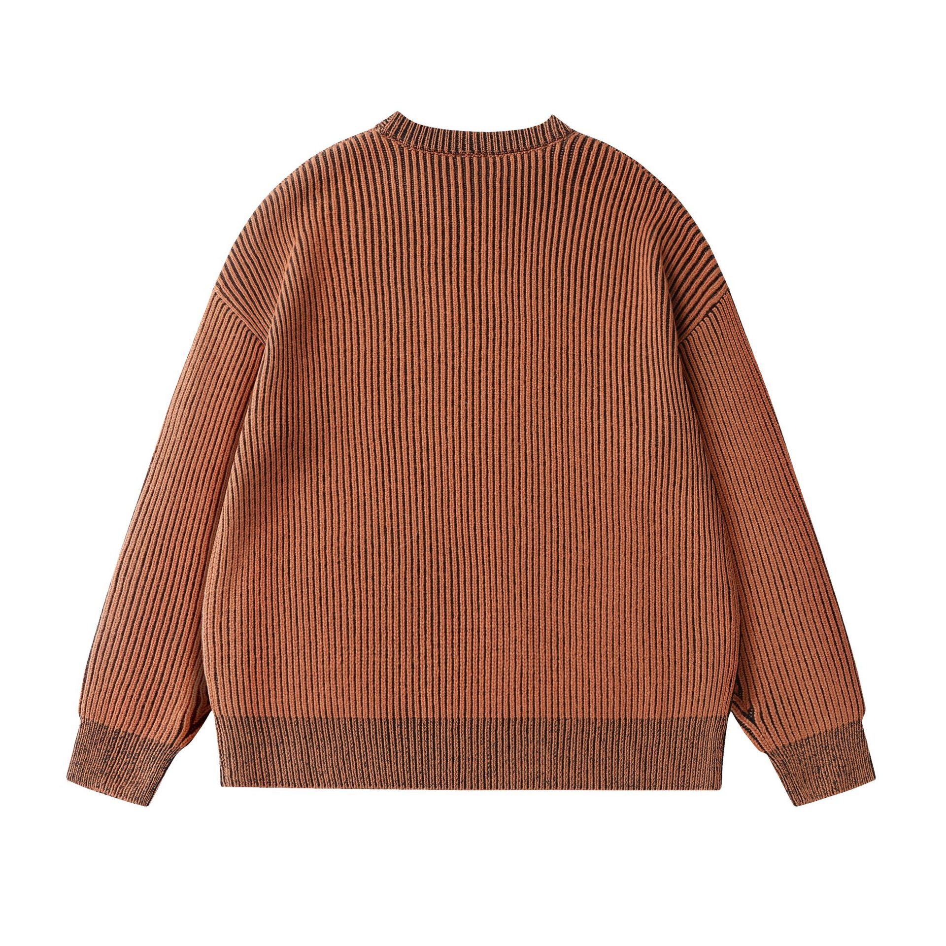Vintage Washed Slouchy Cotton Blend Sweater