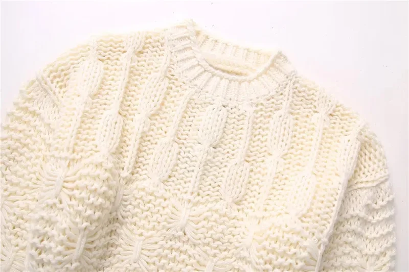 Polyester Ladies Crew Mini Sweater Fall