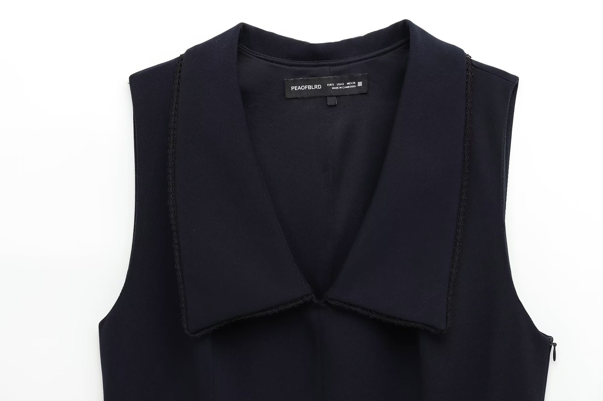 Women's Wide Pleated Collar Short Dress