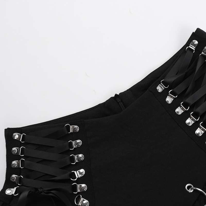 Fitted Shiny Edgy Skirt