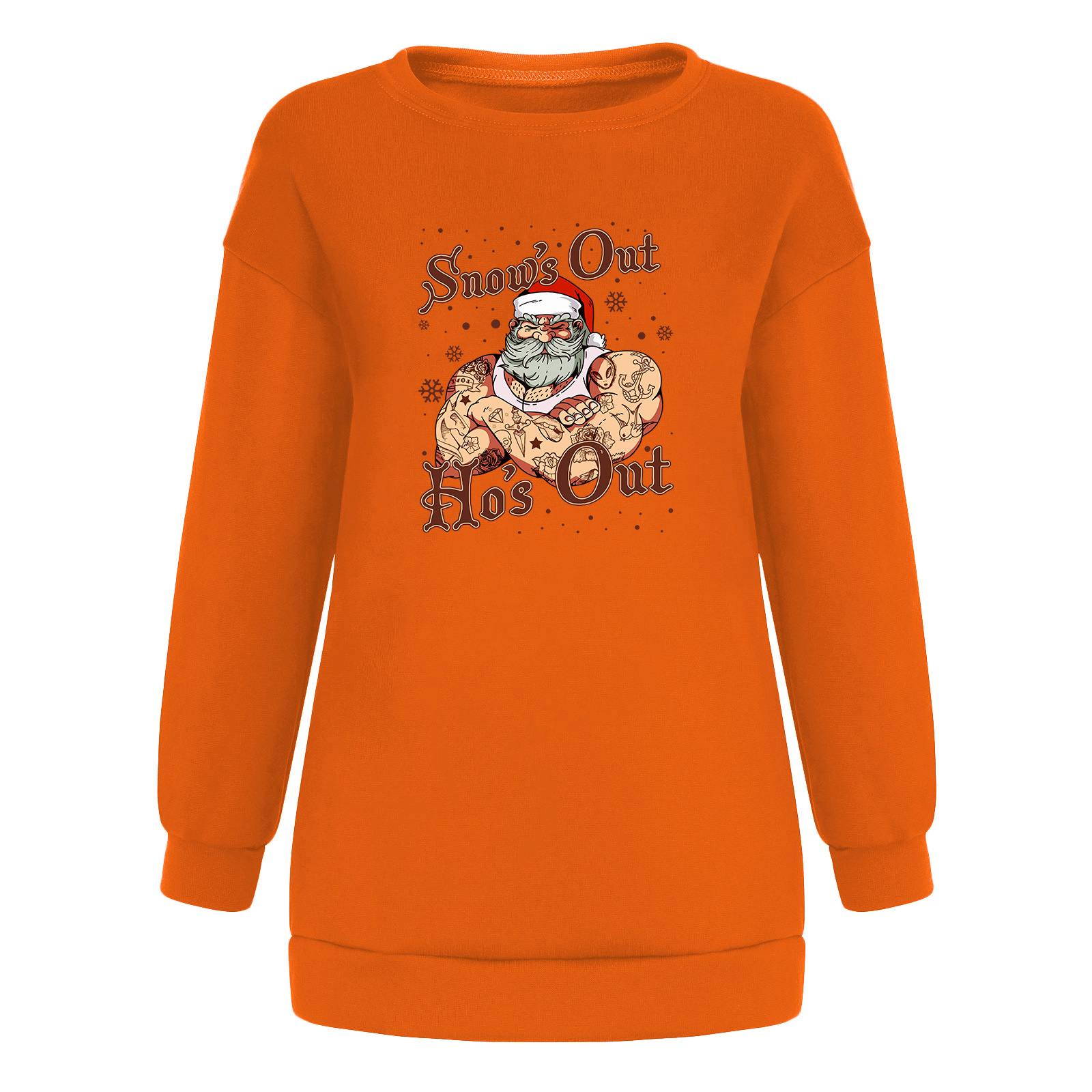 Ladies' Oversized Christmas Graphic Hoodie