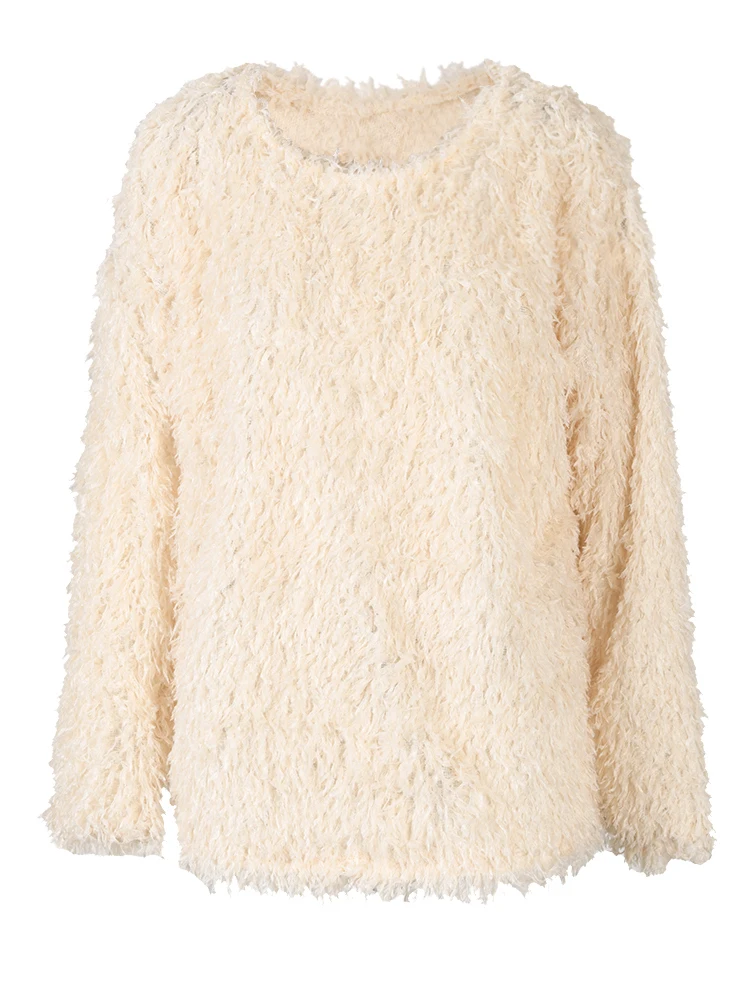 Ladies Relaxed Crew Sweater Soft Blend