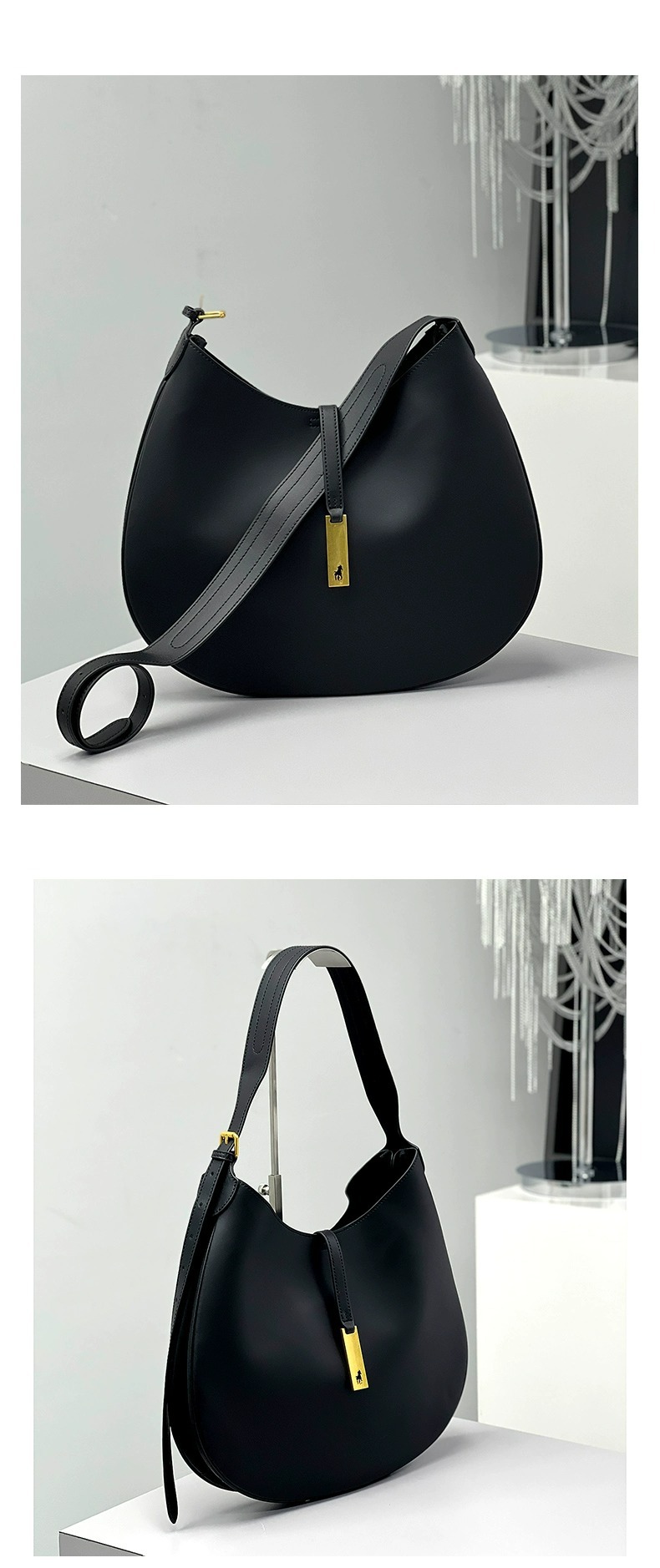 Fashion Ruched Hobos Women Handbag Designer Women Bag Luxury Soft Pu Leather Shoulder Crossbody Bags Lady Simply Tote Purse