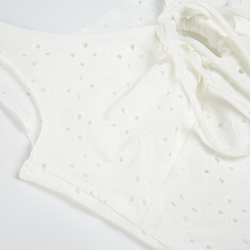Strapless Polyester Tie-Front Vest