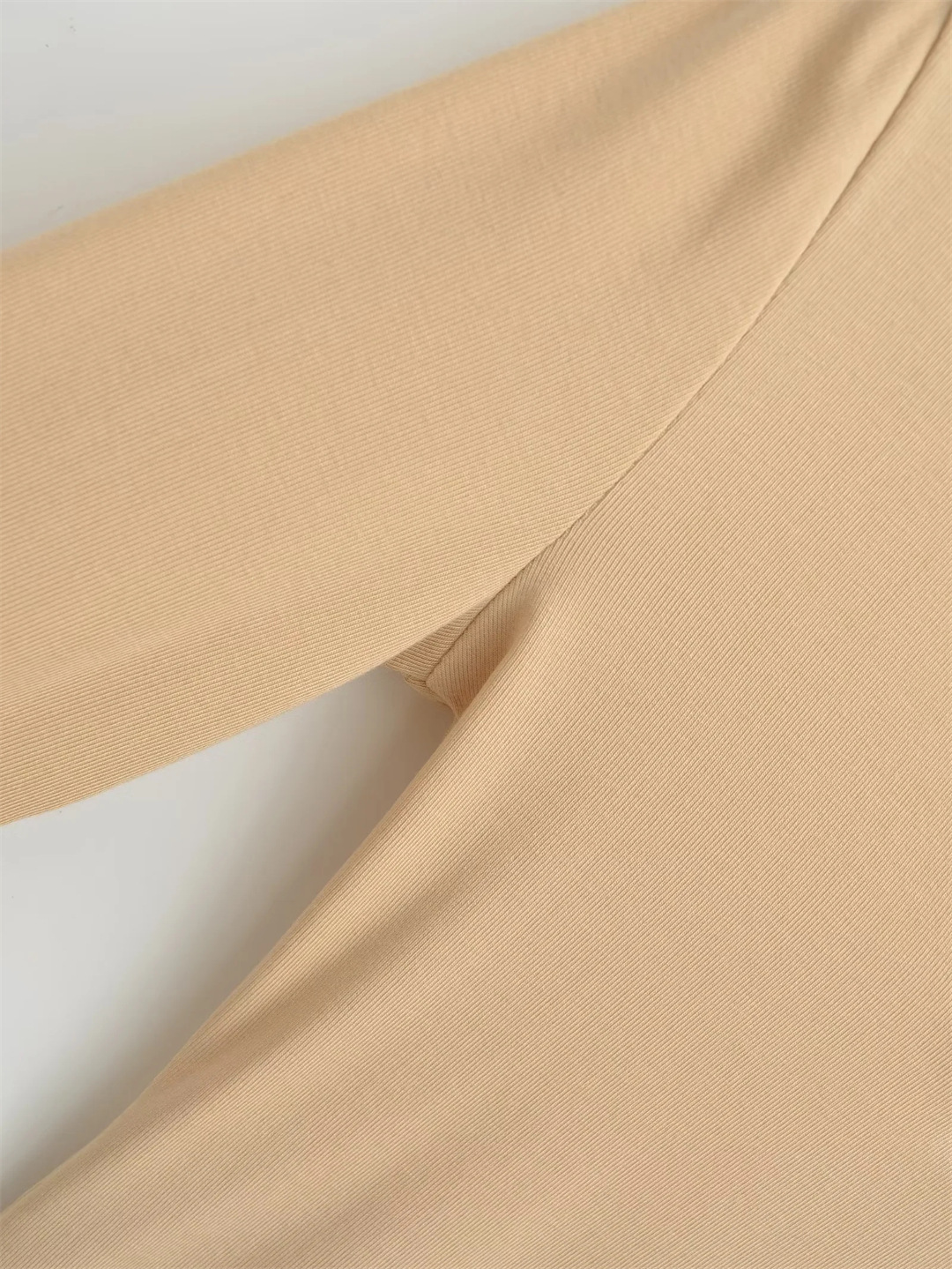Plain Slim Fit Low Cut Wrist-Length Body Suit