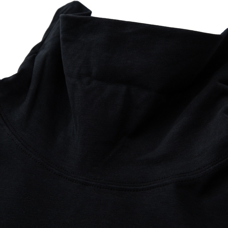 Plain Full Sleeved Mandarin Collar Mens T-Shirt