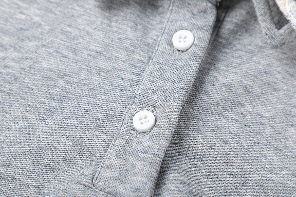 Double collar polo shirt with a lapel sweatshirt