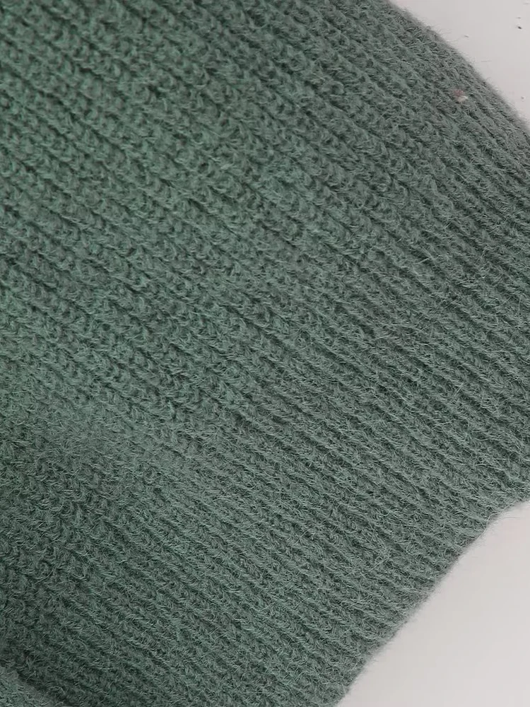 Relaxed Fit Cardigan Slash Collar Contrast Panels