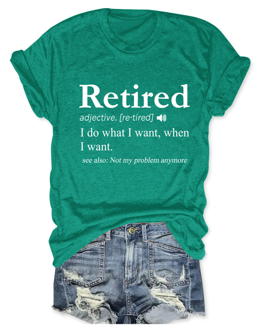 Ladies' Oversized Geometric V Collar T-Shirt