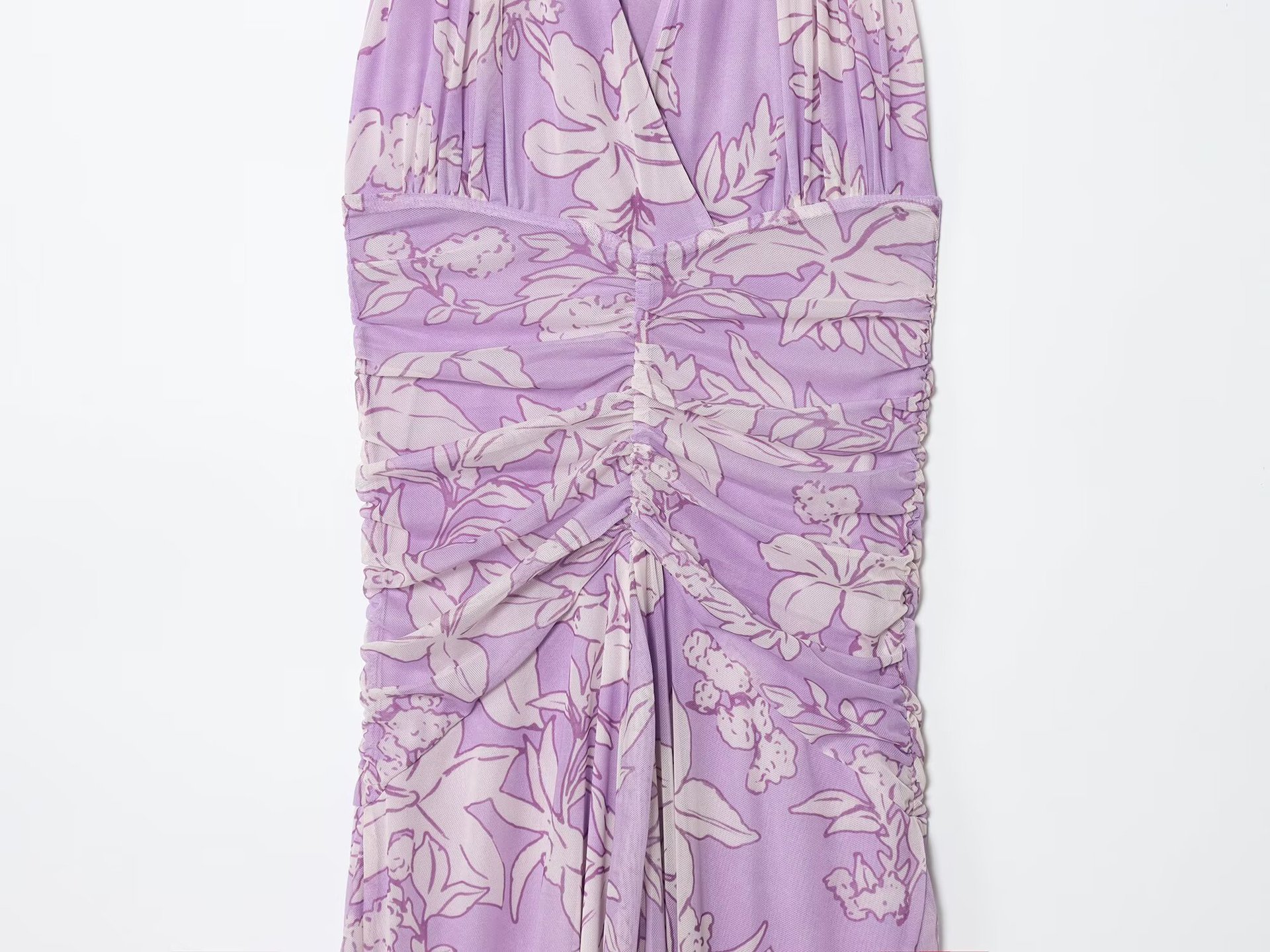 Women's Clothing Printed Chiffon Halter Neck Long Dress